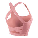 SHINBENE CROSS Anti-sudor entrenamiento atlético Yoga deporte sujetadores Crop Top mujeres cómodo-suave Push Up acolchado gimnasio Fitness entrenamiento sujetadores
