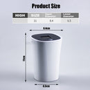 Tragbarer Auto-Aschenbecher mit blauem LED-Licht, automatischer Solarenergie, Auto-Zigaretten-Rauchschale, Aschenbecher für Auto-Autozubehör