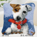 Animal Series Exquisite grobe Wolle Kreuzstich Teppich Stickerei 3D Segment Stickerei Kissen DIY handgefertigtes Materialpaket