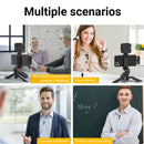 MAMEN Vlogging Kit Ausrüstung Telefonstativ mit 2,4 G Wireless Lavalier-Mikrofon für iPhone Android Smartphone Tablet SLR-Kamera