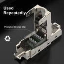 ZoeRax CAT8/CAT7/CAT6A Rj45-Anschlussstecker, werkzeuglos geschirmte RJ45-Enden, Cat8-Feldabschlussstecker – 40 Gbit/s