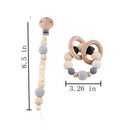 Babyspielzeug Silikonperlen Beißringe Holzringe Handgemachtes Armband Schnullerkette Clips Kinderkrankheiten Kinderwagen Glocke Babyprodukte