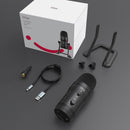 FIFINE USB Recording Microphone Computer Podcast Mic for PC/PS4/Mac,Four Pickup Patterns for Vocals,Gaming,ASMR,Zoom-class(K690)