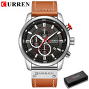 CURREN Mode Datum Quarz Herrenuhren Top-Marke Luxus Herren Uhr Chronograph Sport Herren Armbanduhr Hodinky Relogio Masculino