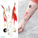 Tatuajes de brazalete temporal a prueba de agua tatuaje temporal pegatina flor loto tatuaje manga mujeres muñeca brazo mangas tatuaje falso chica