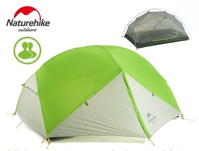 Naturehike Mongar 2 Zelt, 2 Personen Campingzelt Outdoor Ultraleicht 2 Mann Campingzelt Vorraum muss separat erworben werden