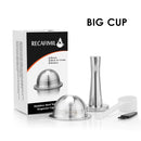 ICAfilasEspresso-Kapseln Wiederverwendbare Nespresso Vertuoline &amp; Vertuo Edelstahl (G2) nachfüllbare Kapsel wiederverwendbarer Filter ods