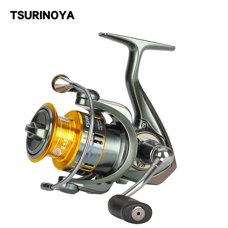 TSURINOYA Long Casting Spinning Angelrolle FS 2000 3000 5.2:1 7kg Drag Power Universal Süßwasser Hecht Bass Light Angelrolle