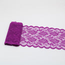 Cinta de encaje elástica de 2 yardas, adorno de flores, bordado de 150MM de ancho, adornos de tela de encaje africano para vestido de boda, manualidades de costura Diy