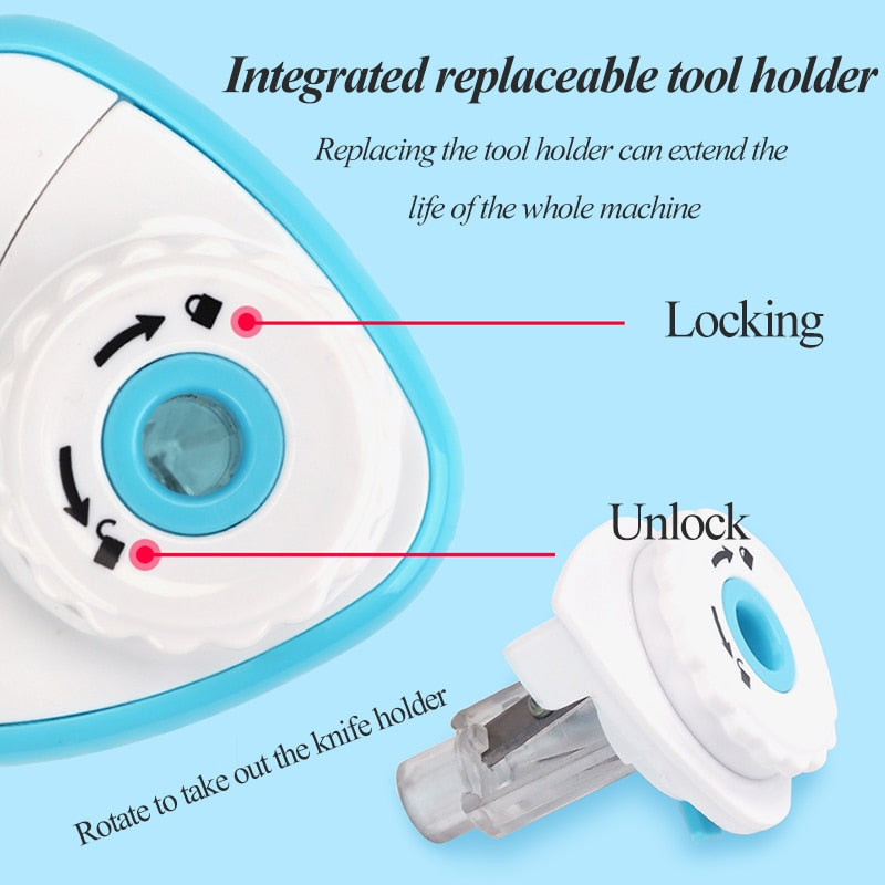 Sacapuntas Tenwin eléctrico/Manual 2 en 1, sacapuntas de hoja de acero helicoidal seguro para estudiantes, suministros para niños y adultos, lápices de colores