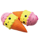 Nuevo Squishy Kawaii Ice Cream Slow Rising Gags Juguete práctico para bromas Squish Antiestrés Kawaii Squishies Squeeze Food al por mayor