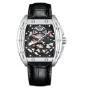 2020 nuevo AILANG automático mecánico hombres militar lujo marca negocio ahuecado impermeable caballeros relojes correa de goma