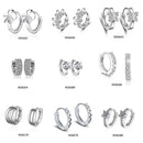 XIYANIKE Silberne Farbe Verhindert Allergien Kleine Ohrstecker für Frauen Hochzeitspaar Trendy Geometrischer Handgemachter Paety Schmuck