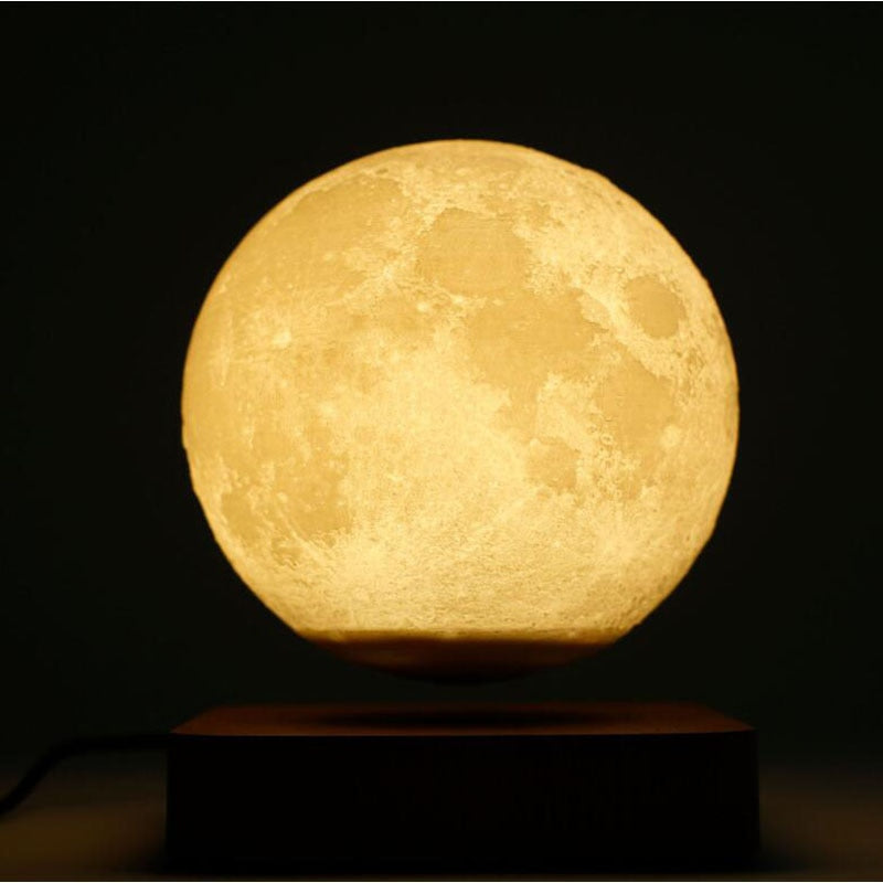 3D Magnetic Levitation Moon Lamp Creative LED Night Light Rotating Floating Lamp ForHome Decoration Holiday DIY Fashion Gift