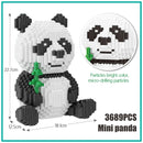 3689 stücke DIY Zusammenbaubare Panda Mini Blöcke Pädagogisches Tierspielzeug für Kinder Bausteine ​​​​Modell Bricks