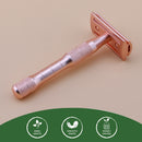 HAWARD Matte Black Safety Razor Fits All Double Edge Razor Blades Classic Manual Metal Razor For Men&amp;Women,20 Shaving Blades