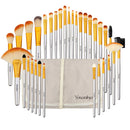 Kainuoa 32-teiliges Make-up-Set Foundation Lidschatten Lippenstifte Puder Highlight Abdeckpinsel Professionelles Make-up-Tool-Kit mit Tasche