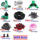 Sistema de riego por goteo con Control de temporizador DIY de 8 ~ 40m, Kit de riego automático, goteros ajustables, sistema de riego de flores para jardín y hogar