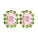 Pauli Manfi New Fashion Damen Strass Multicolor Ohrringe Elegante Damen Persönlichkeit Super große Ohrstecker