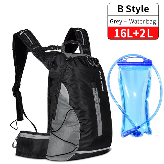 WEST BIKING Waterproof Bike Bag Portable Reflective Sports Cycling Backpack Outdoor Hiking Climbing MTB Bicycle Accessories