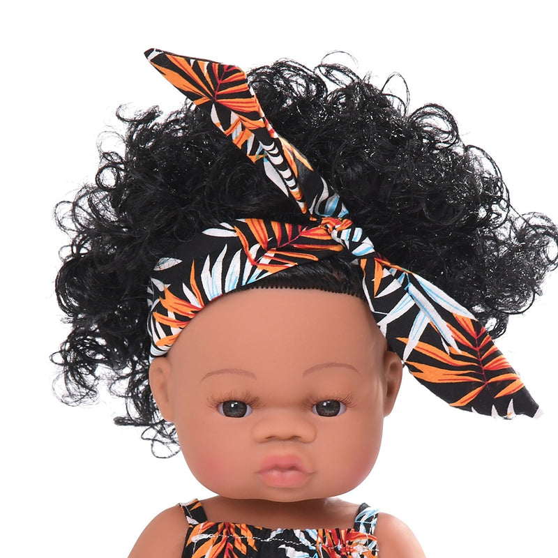 JINGXIN Sommer Reborn Babypuppe Afrikanisches Schwarzes Mädchen Lebensechte Puppen Babyspielzeug Für Kinder Mädchen Jungen Babys Körperspiel Vinylpuppen