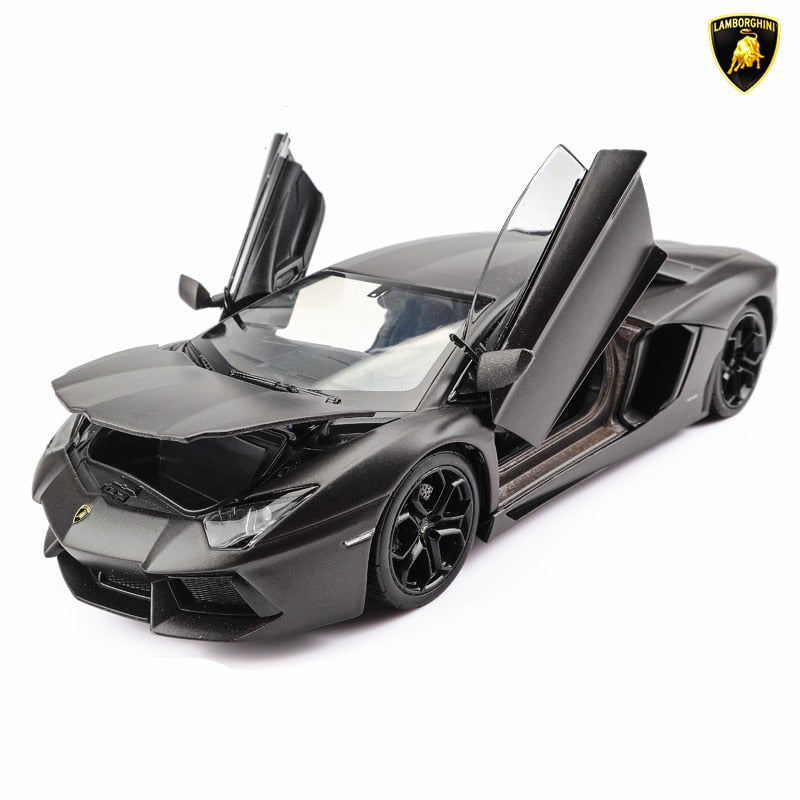 WELLY 1:24 Lamborghini Aventador LP700-4  Car Alloy Sports Car Model Diecast  Tail Car Wheels Toys For Children