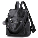 RanHuang Neu Kommen 2021 Frauen Mode Rucksack Weiches Leder Rucksack Quaste Reisetaschen Schule Rucksack Für Mädchen Schwarz A1672