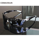 COMAXSUN Professionelle polarisierte Fahrradbrille Fahrradbrille Fahren Angeln Outdoor Sport Sonnenbrille UV 400 Tr90