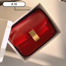 Classic Crossbody Bag Genuine Leather Box Tofu Shoulder Bag for Women 2021 Adjustable Luxury Design Flap Crossbody Bag with Lock