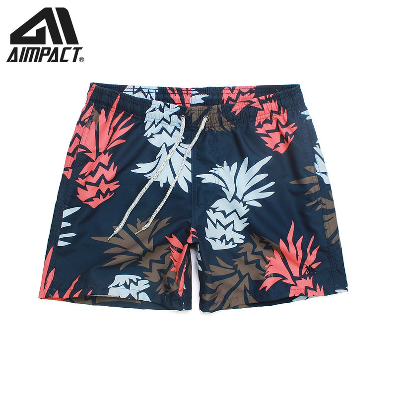 Tropischer Sommerurlaub Strand Schwimmen Kurze Badehose Schnelltrocknend Herren Schwimmen Strand Surf Shorts Lässige Mode Männliche Hybird Shorts