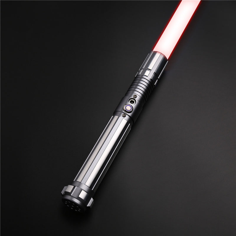 TXQsaber TS015 Balck RGB Lightsaber 82cm Dueling Blade Force FX Light Saber with Sound and LED Light Metal Handle FOC X-mas Toys