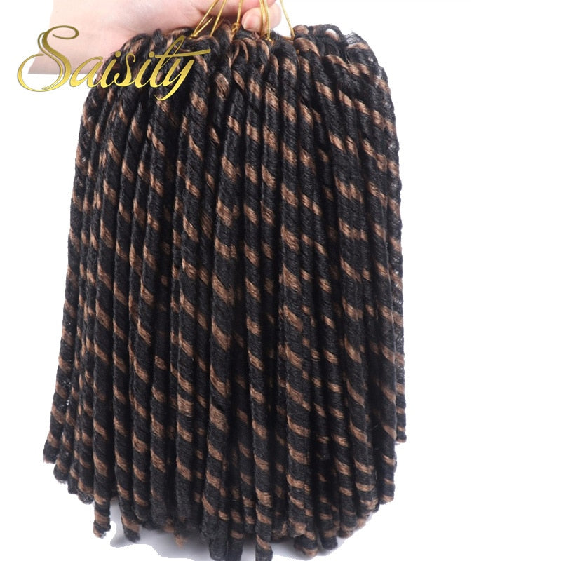 Saisity 14'' faux locs Häkelhaar weiche und leichte Dreadlocks Häkelzöpfe synthetische Häkelhaarverlängerungen 15 Strähnen/Packung