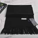 VISROVER neue 32 Farben Frau Winterschal Mode weibliche Schals Kaschmir handfeeling Winter Wraps einfarbig Winter Hijab Schal