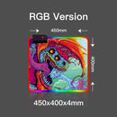 Sovawin Gaming Mauspad RGB Hintergrundbeleuchtung Matte 900x400 Gamer XXL Computer Mousepad CS GO Hyper Beast Rutschfeste Gummi Schreibtischunterlage für PC