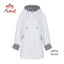 Astrid primavera otoño nueva llegada mujer gabardina corta de gran tamaño para mujer con capucha abrigo de mujer con cremallera AS-9013