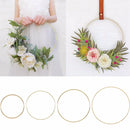 10-40 cm Gold Metall Ring Blumenkranz Girlande Jäten Dekoration für Hochzeiten Brautparty Home Party Dekoration Catcher Hoops