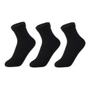 3 Paar/Set Damen Winter Warme Socken Verdicken Thermische Nylon Einfarbige Socken Weicher Schnee Samt Stiefel Boden Schlaf Schwarze Socke