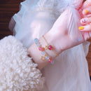 Naturstein Perlen Armbänder für Frauen Mondstein Rosenquarz Energie Armband elastischer Schmuck 925 Silber 14k vergoldet Geschenk