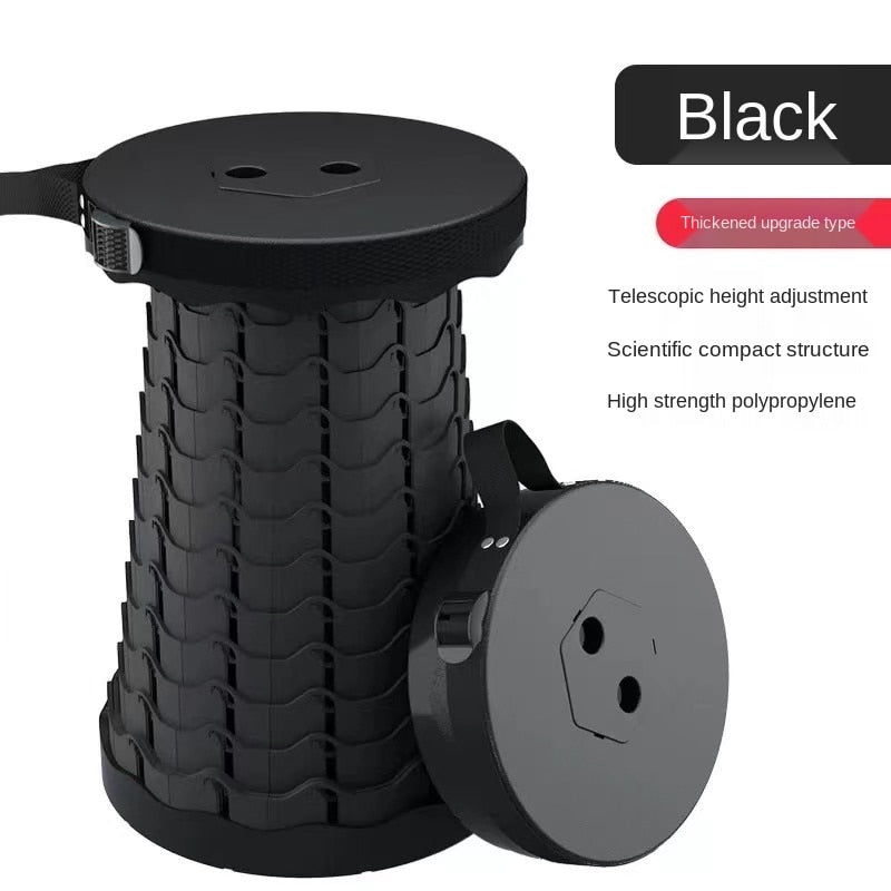 Retractable Stool Folding Chiar Outdoor Portable Stool Folding Chair Camping Stool Convenient Fishing Foldable plastic stool