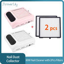 80W Nagel-Staubsammler-Ventilator-Staubsauger-Maniküre-Werkzeugmaschinen mit Filter-starker Energie-Nagel-Kunst-Werkzeug-Nagel-Staubsauger