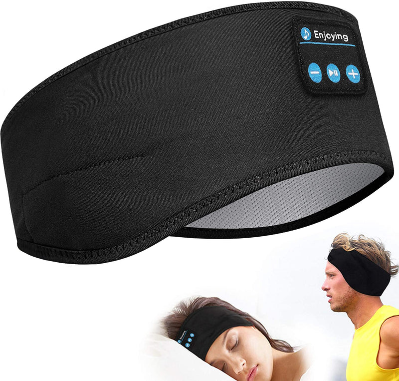 Thin Summer Sleep Headphones Bluetooth Mask Wireless Sports Headband with Speakers for Workout Jogging Yoga Insomnia Travel