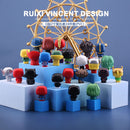 24 unids/set 4cm pequeño superhéroe Iron Spider PVC lindo pequeño héroe figuras de juguete de acción muñecas cumpleaños regalo de Navidad Avenger