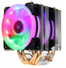CPU-Kühler Hohe Qualität 6 Heatpipes Dual-Tower-Kühlung 9 cm RGB-Lüfter LED-Lüfterunterstützung 3 Lüfter 3-poliger CPU-Lüfter für AMD und Intel