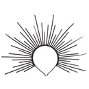 Goddess Halo Crown Sunburst Plastic Gold Met Gala Angel Spike Headpiece Cosplay Accessories