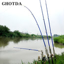 GHOTDA New Foldable Automatic Double Spring Angle Angelrute Tackle Bracket Anti-Rost Stahl Fishing Bracket Rod Holder Fish Ta