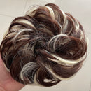 Tinashe Beauty Gummiband mit unordentlichem Haarknoten Scrunchy Chignon mit Gummiband Messi Haarteile Donut für Frauen Kinder