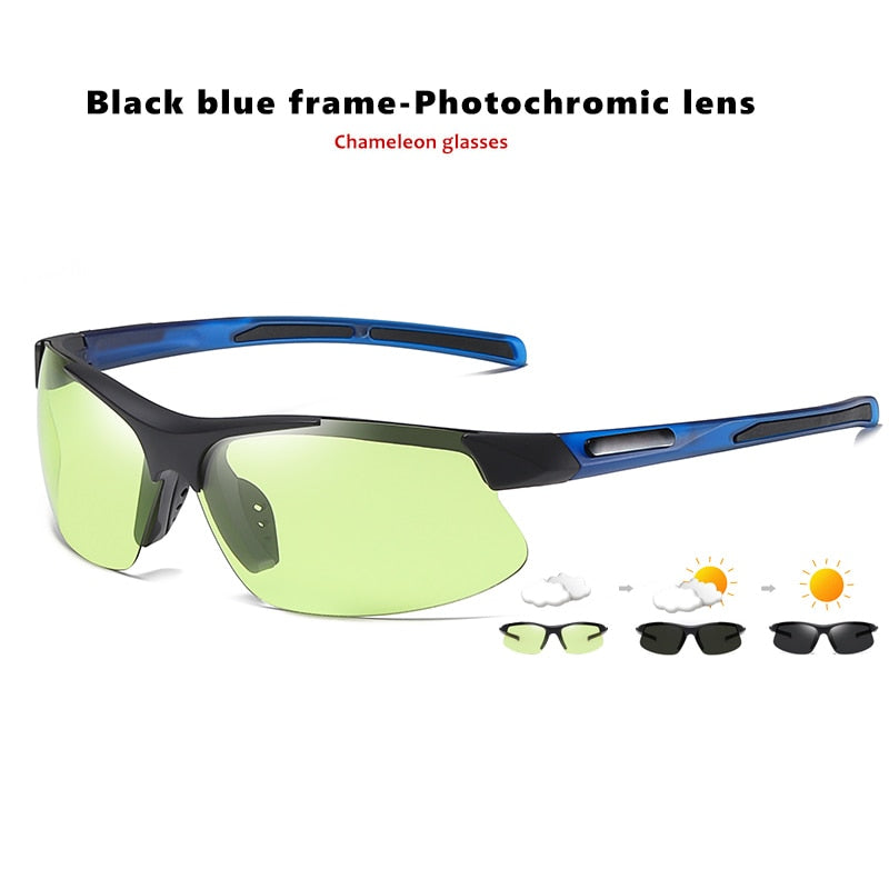 Brand Design Outdoor Sports Photochromic Sunglasses Polarized Men Ultralight Windproof Sun glasses Women Goggles zonnebril heren