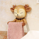 Decorative Deer Toilet Paper Holder Towel Rack Wall Mounted Bathroom Kitchen Roll Paper Holder Tissue Rack