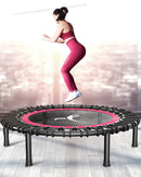 40" Fitnesstrampolin Silent Mini mit verstellbarer Grifflänge Erwachsene Kinder Indoor GYM Bungee Rebounder Jump Trainer Workout