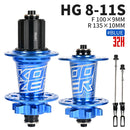 Koozer XM490 Naben 4 Lager MTB Mountainbike Nabe vorne hinten QR oder Thru 28/32/36 Löcher Scheibenbremse Fahrradnabe 8 9 10 11 12Speed